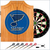 Trademark NHL St. Louis Blues Dart Cabinet includes Darts and Board