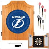 Trademark NHL Tampa Bay Lightning Dart Cabinet includes Darts and Board
