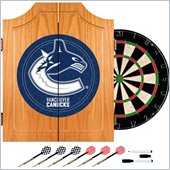 Trademark NHL Vancouver Canucks Dart Cabinet includes Darts and Board