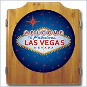 Trademark Las Vegas Dart Cabinet includes Darts and Board