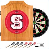 Trademark North Carolina State Dart Cabinet includes Darts and Board