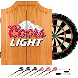 Trademark Coors Light Dart Cabinet Includes Darts and Board by Trademark Global
