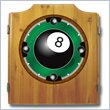 ADD TO YOUR SET: Trademark 8-Ball Dart Cabinet includes Darts and Board
