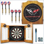 Trademark Corvette C5 Dart Cabinet Includes Darts and Board