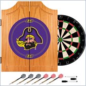 Trademark East Carolina University Dart Cabinet - Includes Darts and Board