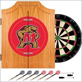 Trademark Maryland University Dart Cabinet - Includes Darts and Board