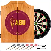 Trademark Arizona State University Dart Cabinet with Darts and Board