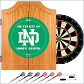 Trademark University of North Dakota Dart Cabinet with Darts and Board