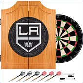 Trademark NHL Los Angeles Kings Dart Cabinet includes Darts and Board