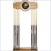 Trademark NHL Anaheim Ducks 2 piece Wood and Mirror Wall Cue Rack