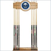 Trademark NHL Buffalo Sabers 2 piece Wood and Mirror Wall Cue Rack