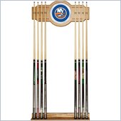Trademark NHL New York Islanders 2 piece Wood and Mirror Wall Cue Rack
