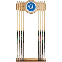 Trademark Seton Hall University Wood and Mirror Wall Cue Rack