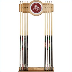 Trademark Mississippi State University Wood and Mirror Wall Cue Rack