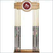 Trademark Mississippi State University Wood and Mirror Wall Cue Rack