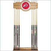 Trademark University of Utah Wood & Mirror Wall Cue Rack