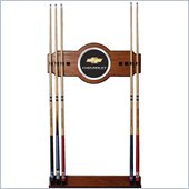 Trademark Chevrolet 2 piece Wood and Mirror Wall Cue Rack