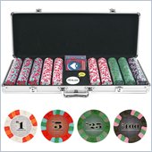 Trademark 500 Chip NexGenT PRO Classic Style Set - Aluminum Case