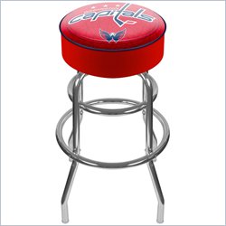 Trademark Retro NHL Washington Capitals Padded Bar Stool Furniture Bar and Game Room Bar stools Trademark Global 218106