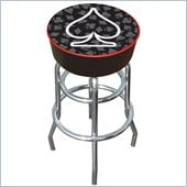 Trademark Retro Four Aces Spade Logo Padded Bar Stool