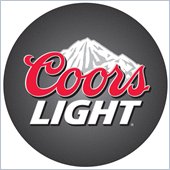 Trademark Retro Coors Light Logo Padded Bar Stool