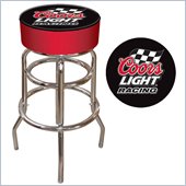 Trademark Retro Coors Light Racing Logo Padded Bar Stool