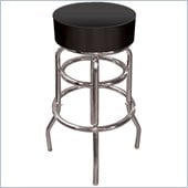 Tradeark Retro High Grade Black Padded Bar Stool