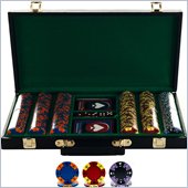 Trademark 300 Tri-Color Suit Design Set w/ Deluxe Case
