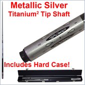 Trademark Metallic Silver Titanium Cue Billiard Stick