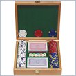 ADD TO YOUR SET: Trademark 100 13 gm Pro Clay Casino Chips w/Beautiful Solid Oak Case