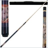 Trademark White Wolf Billiard Pool Cue with Case