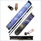 Trademark Dolphin Pool Cue Stick -  2pc with case