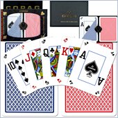 Trademark CopagT Poker Size Peek Index - Blue*Red Setup
