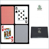 Trademark CopagT Poker Size Jumbo Index - Blue*Red Export Setup