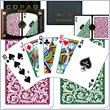 ADD TO YOUR SET: Trademark CopagT Poker Size Regular Index - Green*Burgundy Setup