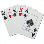 Trademark CopagT Poker Size Jumbo Index - 1546 Black 'Gold Setup