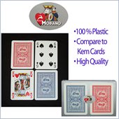 Trademark Modiano 100% Plastic Poker Size Reg Index Old Trophy Setup