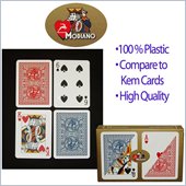 Trademark Modiano 100% Plastic Poker Size Reg Indx Golden Trophy Setup