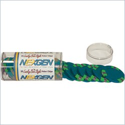 Trademark 25 Blue NexGen Lucky Bees Poker Chips in Retail Tube