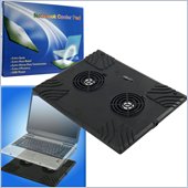Trademark Global Laptop Buddy Notebook USB Cooling Pad with 2 Fans