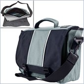 Trademark Global AJ Kitt Sport Hipster Messenger Bag in Gray with Media Pouch