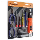 Trademark Global Tools Cordless Screwdriver Tool Set with 27 Pieces