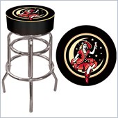 Trademark Global Miller High Life Girl in the Moon Vintage Padded Bar Stool
