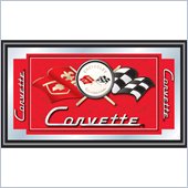 Trademark Global Corvette C1 Framed Mirror in Red