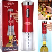 Trademark Global Automatic Wine Corkscrew Opener - Rechargeable 
