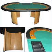 Trademark Global Pro Texas Holdem Poker Table w/ Dealer Position