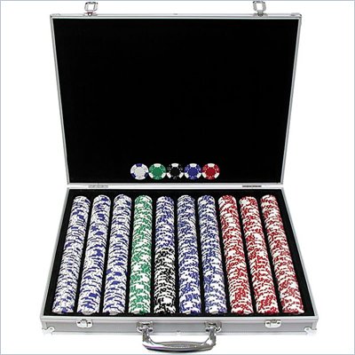 Trademark 1000 pc Lucky Crown 11.5g Chip Set With Executive Case