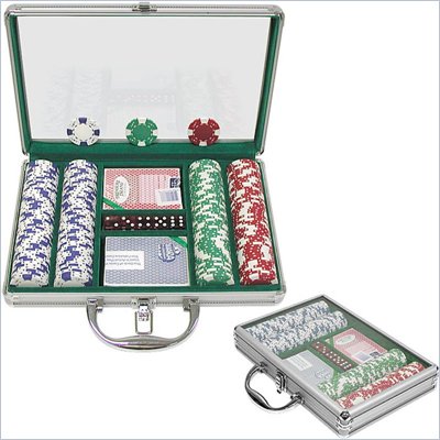 Trademark 200 Chip Ace/King Suited 11.5g Set w/Clear Top Aluminum Case