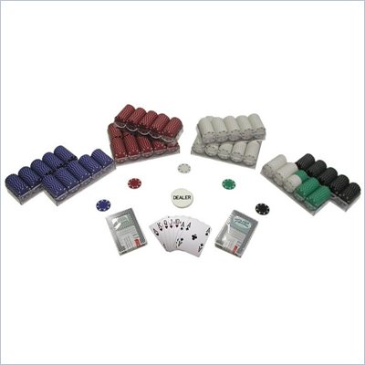Trademark 1000 SUITED 11.5 g Poker Chips Texas Hold em Set