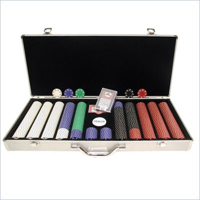 Trademark 650 11.5 Gram SUITED Chips in Silver Aluminum Case